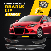 Ford Focus 3  3,5 Kasa Uyumlu Uyumlu Brabus Ön Lip 3 Parça Kanatlı Lip - 1