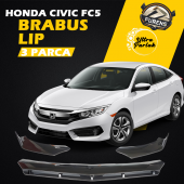 Honda Civic Fc5 Fk7 Uyumlu Brabus Ön Lip 3 Parça Kanatlı Lip - 1