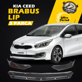 Kia Ceed Sinyalli 2012-2017 Uyumlu Brabus Ön Lip 3 Parça Kanatlı Lip thumbnail 1