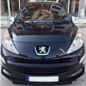 Peugeot 207 2006 - 2012 Uyumlu Brabus Ön Lip 3 Parça Kanatlı Lip thumbnail 2