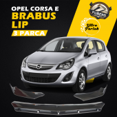 Opel Corsa E 2014-2019 Uyumlu Brabus Ön Lip 3 Parça Kanatlı Lip - 1