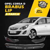 Opel Corsa D 2006-2014 Uyumlu Brabus Ön Lip 3 Parça Kanatlı Lip thumbnail 1