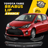 Toyota Yaris 2012-2015 Uyumlu Brabus Ön Lip 3 Parça Kanatlı Lip - 1