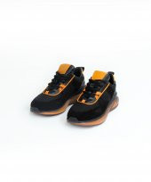 G-MAX BLACK Siyah Turuncu Sneaker Erkek Süet Ayakkabı - 4