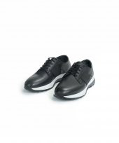 SLIM CLASS Siyah  Sneaker Erkek Deri Ayakkabı - 4