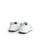 SORTIE WHITE Gri Beyaz Sneaker Erkek Deri Ayakkabı - 5