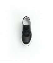 SORTIE BLACK Siyah Sneaker Erkek Deri Ayakkabı - 2