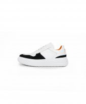 SESTRE BLACK Siyah Beyaz Sneaker Erkek Deri Ayakkabı - 1