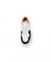 SESTRE BLACK Siyah Beyaz Sneaker Erkek Deri Ayakkabı - 2