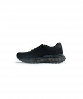 TRACK BLACK Siyah Beyaz Sneaker Erkek Triko Ayakkabı - 1