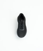 TRACK BLACK Siyah Beyaz Sneaker Erkek Triko Ayakkabı - 2