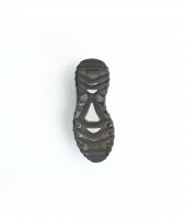 TRACK BLACK Siyah Beyaz Sneaker Erkek Triko Ayakkabı - 3