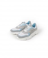 FENIX Mavi Gri Beyaz Sneaker Erkek Deri Ayakkabı - 4