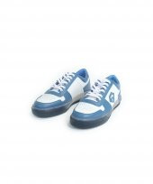 MENTE LILAC Mavi Beyaz Sneaker Erkek Deri Ayakkabı - 4