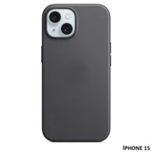 iPhone 15 için MagSafe özellikli Mikro Dokuma Kılıf thumbnail 1