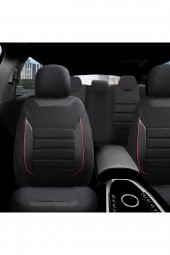 Z&C MAXTECH  Honda Civic Fc5 Deri Detaylı Özel Tasarım Oto Koltuk Kılıfı Seti Smart K - 2