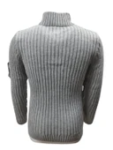 Ce-Ce C3179 Erkek Regular Fit Pamuklu Yarım Fermuarlı Dik Yaka Kazak Erkek thumbnail 9