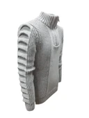 Ce-Ce C3179 Erkek Regular Fit Pamuklu Yarım Fermuarlı Dik Yaka Kazak Erkek thumbnail 2