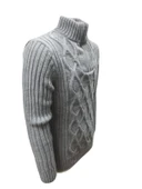 Ce-Ce C3179 Erkek Regular Fit Pamuklu Yarım Fermuarlı Dik Yaka Kazak Erkek thumbnail 8