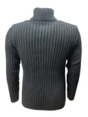 Ce-Ce C3179 Erkek Regular Fit Pamuklu Yarım Fermuarlı Dik Yaka Kazak Erkek thumbnail 6