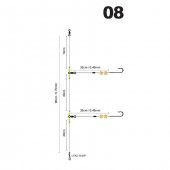 Polyball Fluoro Ghost 2 İğneli Kalkan Avı Yemli Olta Takımı - 3