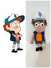 Dipper Pines Amigurumi Organik Oyuncak - 2