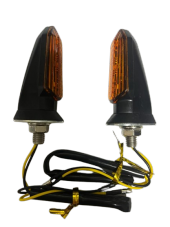 Carub Motosiklet Sinyal Lamba Üniversal 12V Sarı Cam Sarı Led 2Li - 1