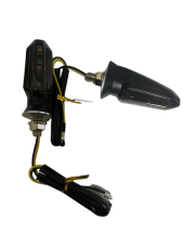 Carub Motosiklet Sinyal Lamba Üniversal 12V Füme Cam Sarı Led 2Li - 5