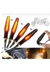 Carub Motosiklet Üniversal Sinyal Lambası12V Kayar Sarı 2Li - 1