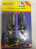 Carub Motosiklet Sinyal Lamba Üniversal 12V Füme Cam Sarı Led 2'Li - 2