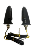 Carub Motosiklet Sinyal Lamba Üniversal 12V Füme Cam Sarı Led 2'Li - 4