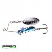 SPRO Larva Bait Spinner 4cm 7g Kaşık Üçlü İğne Chrome Blue - 3