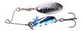 SPRO Larva Bait Spinner 4cm 7g Kaşık Üçlü İğne Chrome Blue - 5