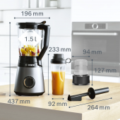 Bosch MMB6177S VitaPower 1200 W Blender Seti - 3