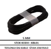 Teflonlu Fren Vites Dış Kablo Siyah Metrelik - 1