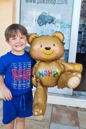 Oturabilen Ayı Balon Teddy Bear Tatlı Ayı Doğum Günü Parti Balonu - 3