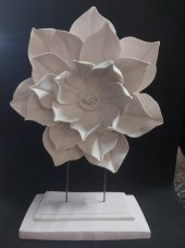 Polyester Kaideli Çiçek 34x22cm AP0182 - 1