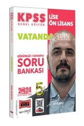 YARGI KPSS GK Lise Ön Lisans 5 Yüz Vatandaşlık Tamamı Çözümlü Soru Bankası - 2024 - 1
