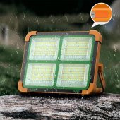 Taşınabilir Solarlı Çalışma Ve Kamp Işığı, Powerbanklı Güneş Enerjili Işıldak,Fener-150W 2000 Lümen 264 Ledli-KÇ - 6