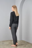 Pjs 24586 Kadın İnce Taş Baskılı İkiiplik Spor Takım - 3