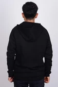 Hummel 921647-2001 Siyah Kapüşonlu Erkek Hırka - 3