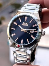 ESL.09.2102.1.02 Slazenger Çelik Kordon İyon Kasa 50 Mt Suya Dayanıklı Erkek Kol Saati thumbnail 3