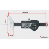 Loyka 5114-25 Lastik Derinlik Kumpası 0-25 mm thumbnail 6