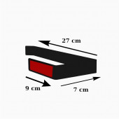 Risingmaber Siyah Yapışkanlı Kağıt Havluluk & Yapışkanlı Tuvalet Kağıtlık & 4lü Yapışkanlı Askılık - 7