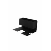 Risingmaber Siyah Metal Yapışkanlı Saç Kurutma Askısı, Yapışkanlı Banyo Düzenleyici Organizer Fön Makinelik - 6