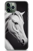 Apple iPhone 11 Pro Max Kılıf Kingo 1 Beyaz At Telefon Kılıfı - 1