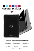 Vorcom Tablet Serisi Uyumlu Universal 10.1 inç Pu Deri Standlı Tablet Kılıfı Ultra﻿Pad-QuartzPro-S Tab7-QuartzLITE - 3