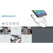 On The Go Micro Usb-USB Telefon Tablet PC Aktarım İzleme Kablosu 716315 (Findit) - 1
