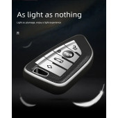 BMW 1 2 3 5 ve X G SERİSİ TPU ANAHTARLIK KILIF (SİYAH-GÜMÜŞ) thumbnail 5