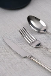 Lugga Sare Yemek Çatal Kaşık Bıçak Takımı 6 Kişilik 18 Parça - 2